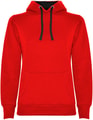 Dames Hoodie Urban Roly SU1068 rood-zwart